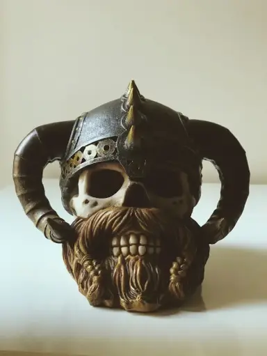 [TLA-MG-006] "Death Before Decaf" Skull Mug